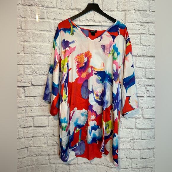 Natori colorful Floral watercolor Nightgown/ Sleep wear - Picture 1 of 4